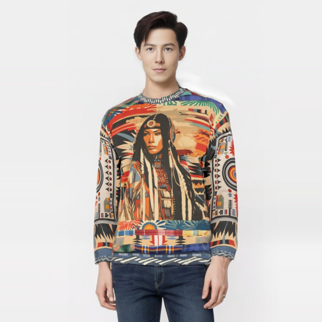 Lakota Woman - Native American Unisex Sweatshirt (Gold Label)