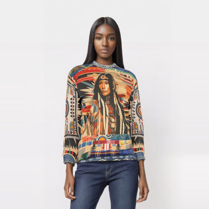 Lakota Woman - Native American Unisex Sweatshirt (Gold Label)