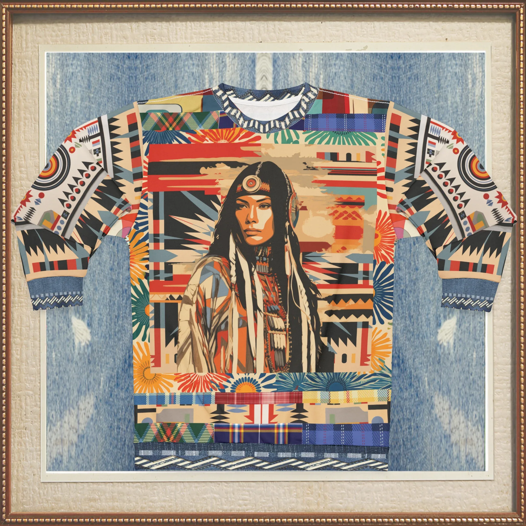 Lakota Woman of the Painted Horizon Unisex Sweatshirt (Gold Label)