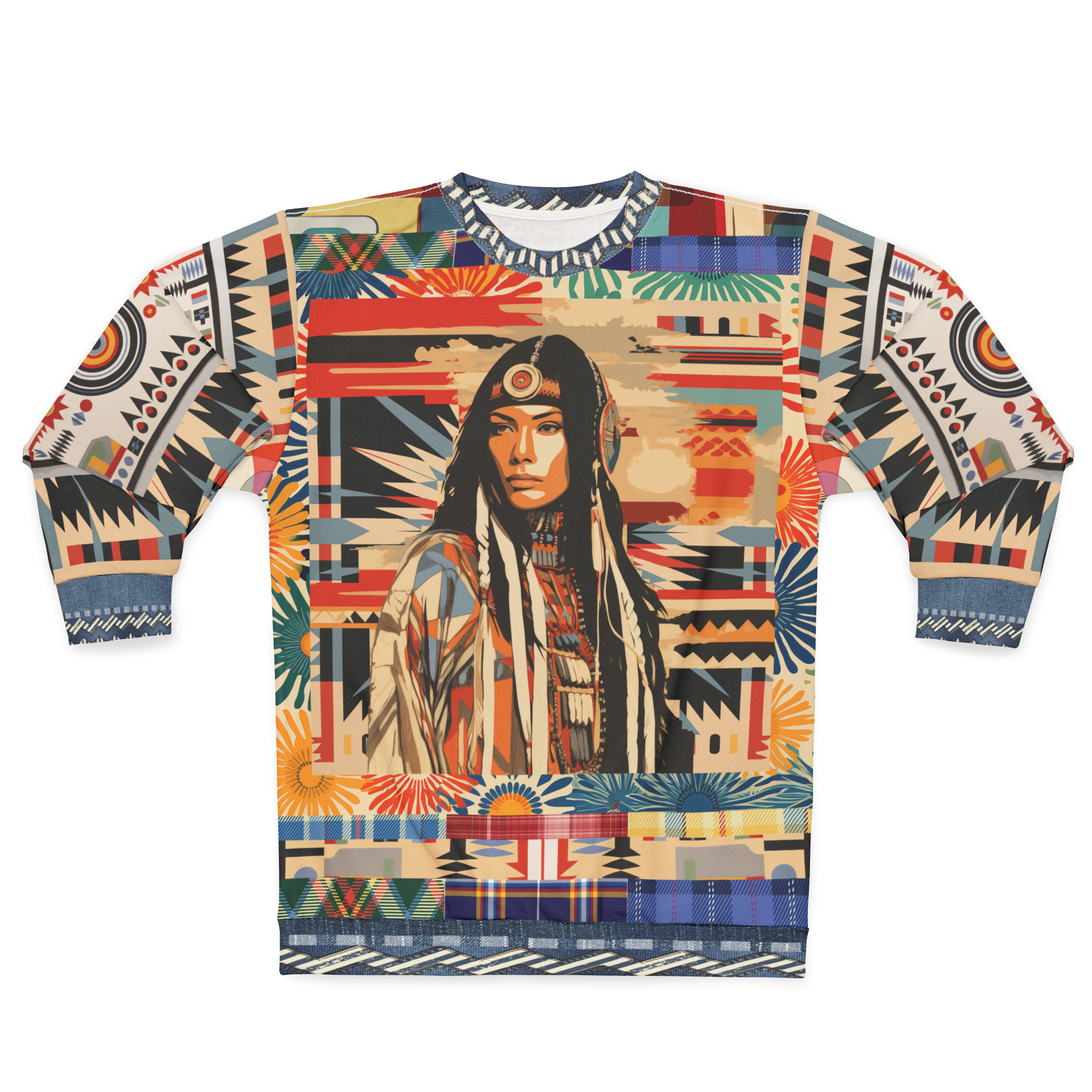 Lakota Woman - Native American Unisex Sweatshirt (Gold Label)