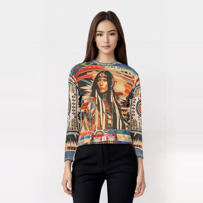 Lakota Woman - Native American Unisex Sweatshirt (Gold Label)