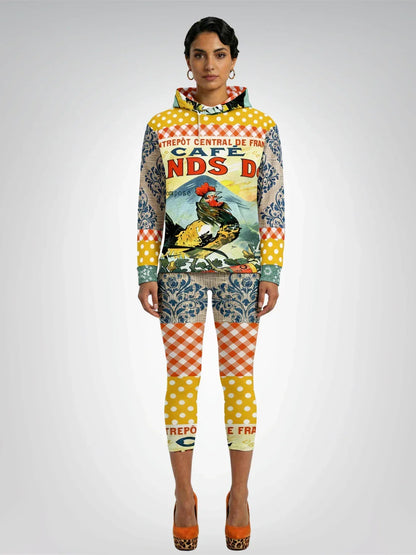Le Gaulois French Rooster Capri Leggings