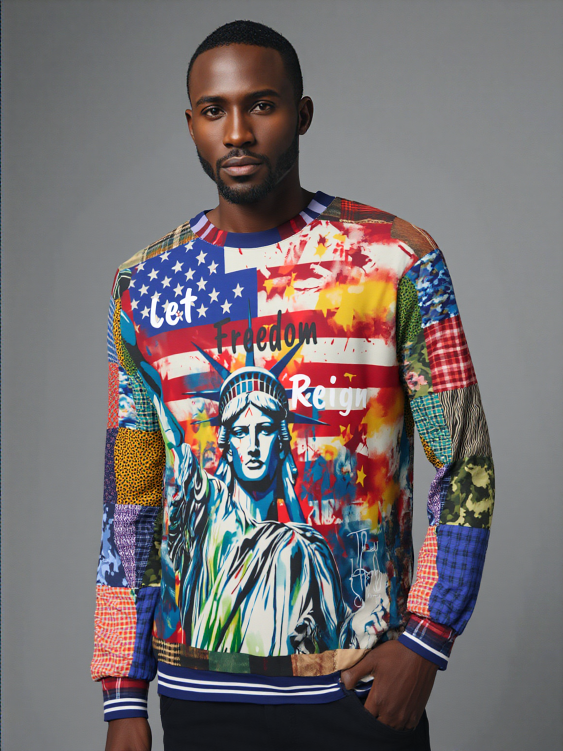 Let Freedom Reign America Unisex Sweatshirt (Gold Label)