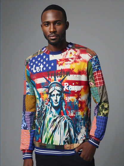 Let Freedom Reign America Unisex Sweatshirt (Gold Label)
