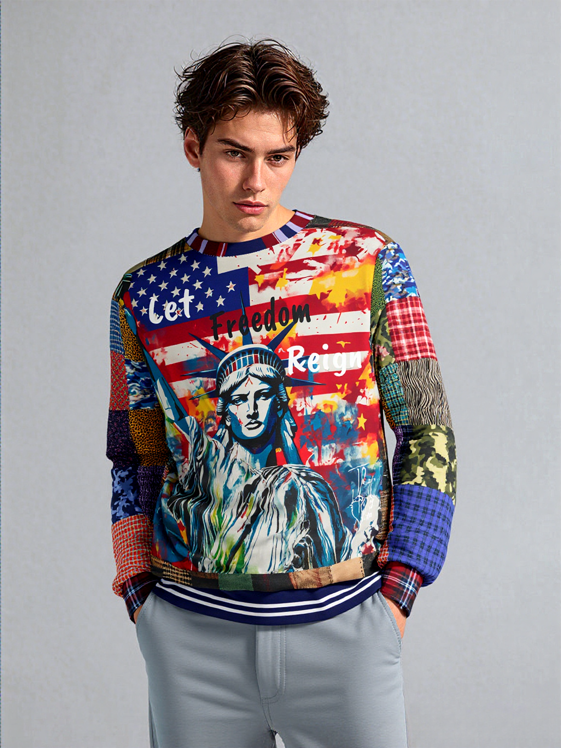 Let Freedom Reign America Unisex Sweatshirt (Gold Label)