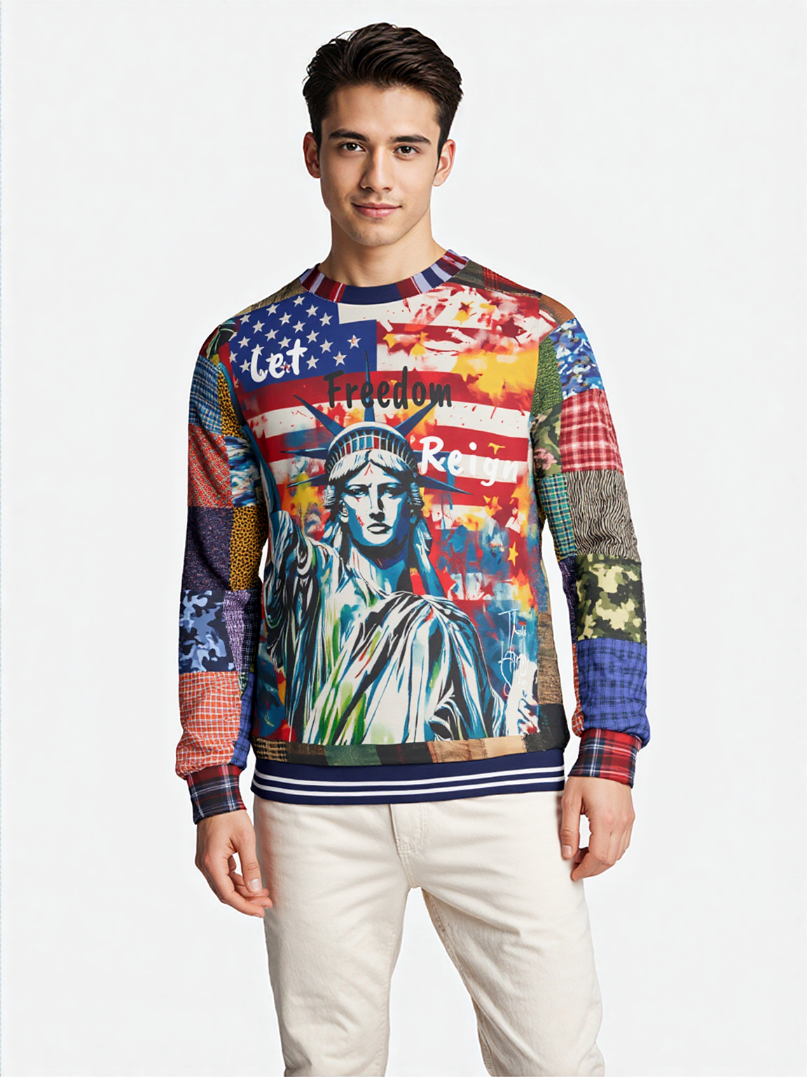 Let Freedom Reign America Unisex Sweatshirt (Gold Label)