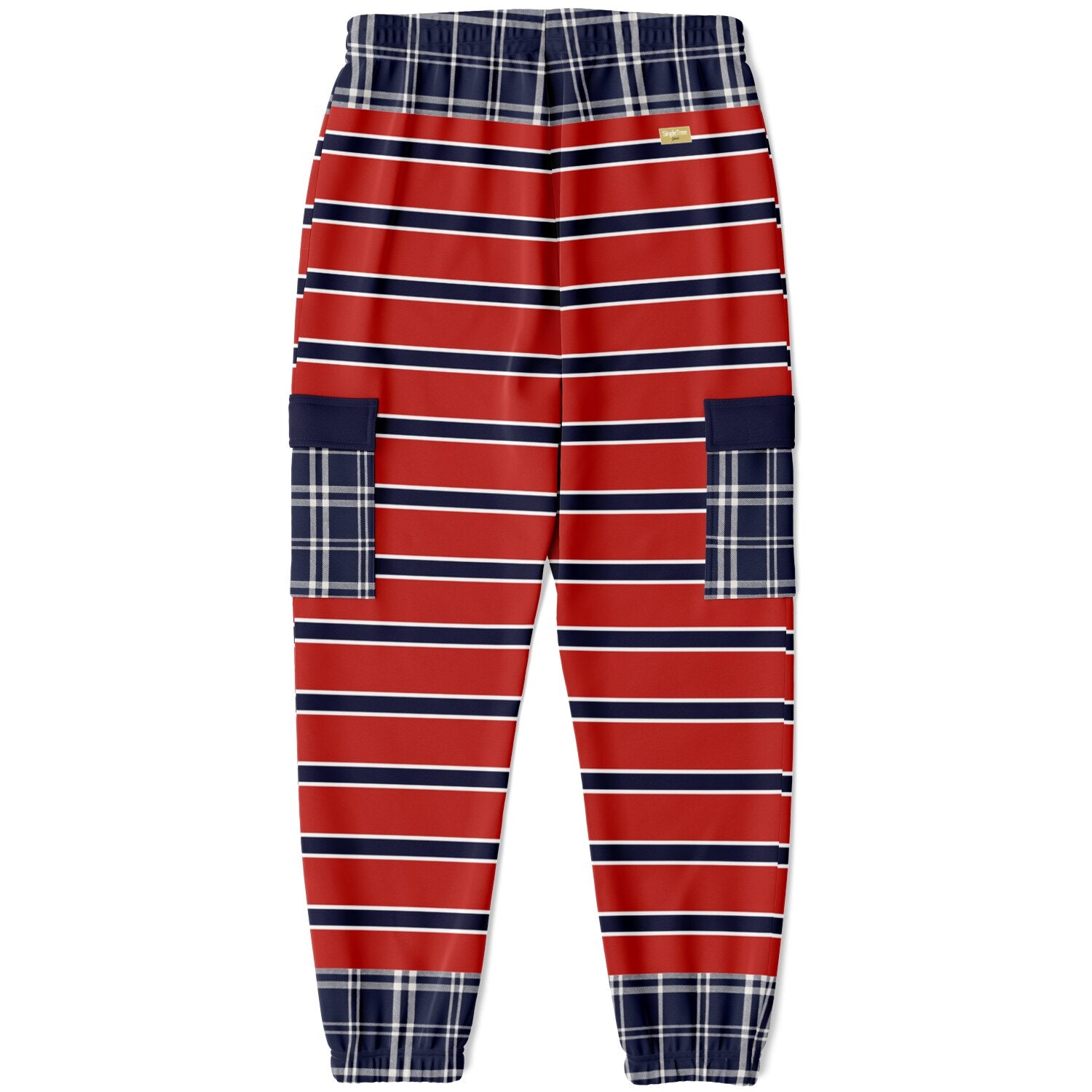 Let Freedom Ring Red Rugby Stripe Eco-Poly Cargo Joggers