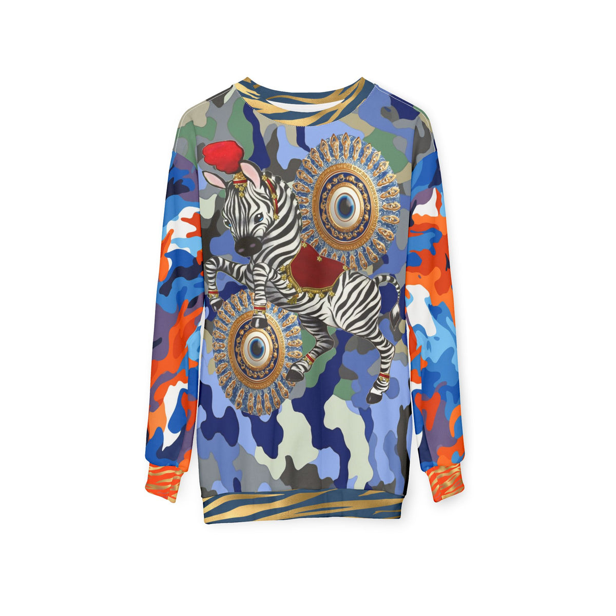 Life is a Circus in the Eyes of a Zebra Unisex Sweatshirt (Gold Label)