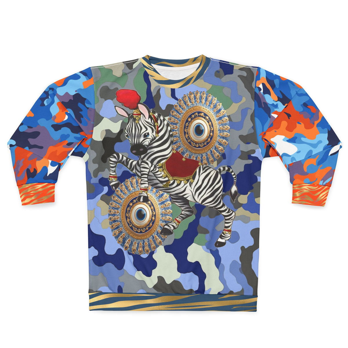 Life is a Circus in the Eyes of a Zebra Unisex Sweatshirt (Gold Label)