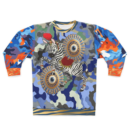 Life is a Circus in the Eyes of a Zebra Unisex Sweatshirt (Gold Label)