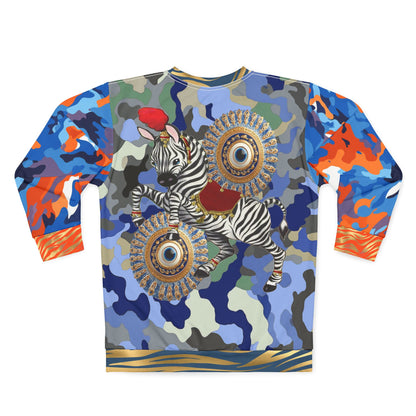 Life is a Circus in the Eyes of a Zebra Unisex Sweatshirt (Gold Label)