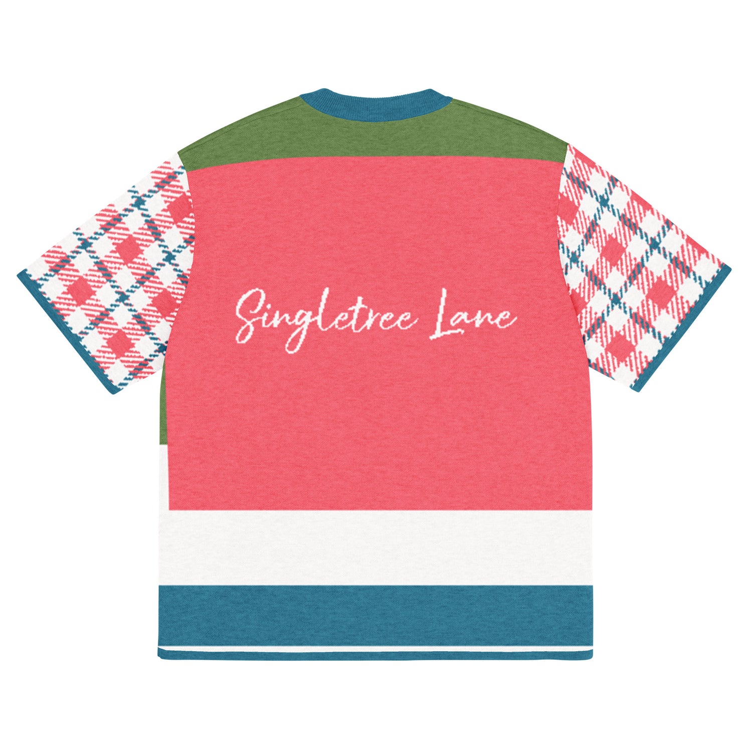 Life is Beautiful in Coral Pink - A Striped Sweater Knit Tee