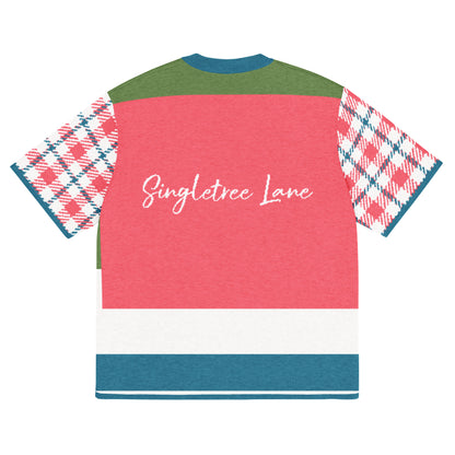 Life is Beautiful in Coral Pink - A Striped Sweater Knit Tee