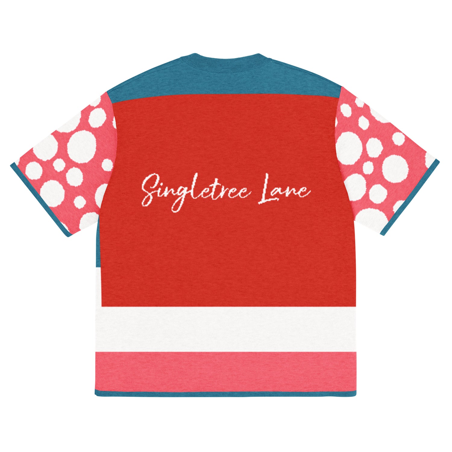 Life is Beautiful in Red - A Striped Sweater Knit Tee