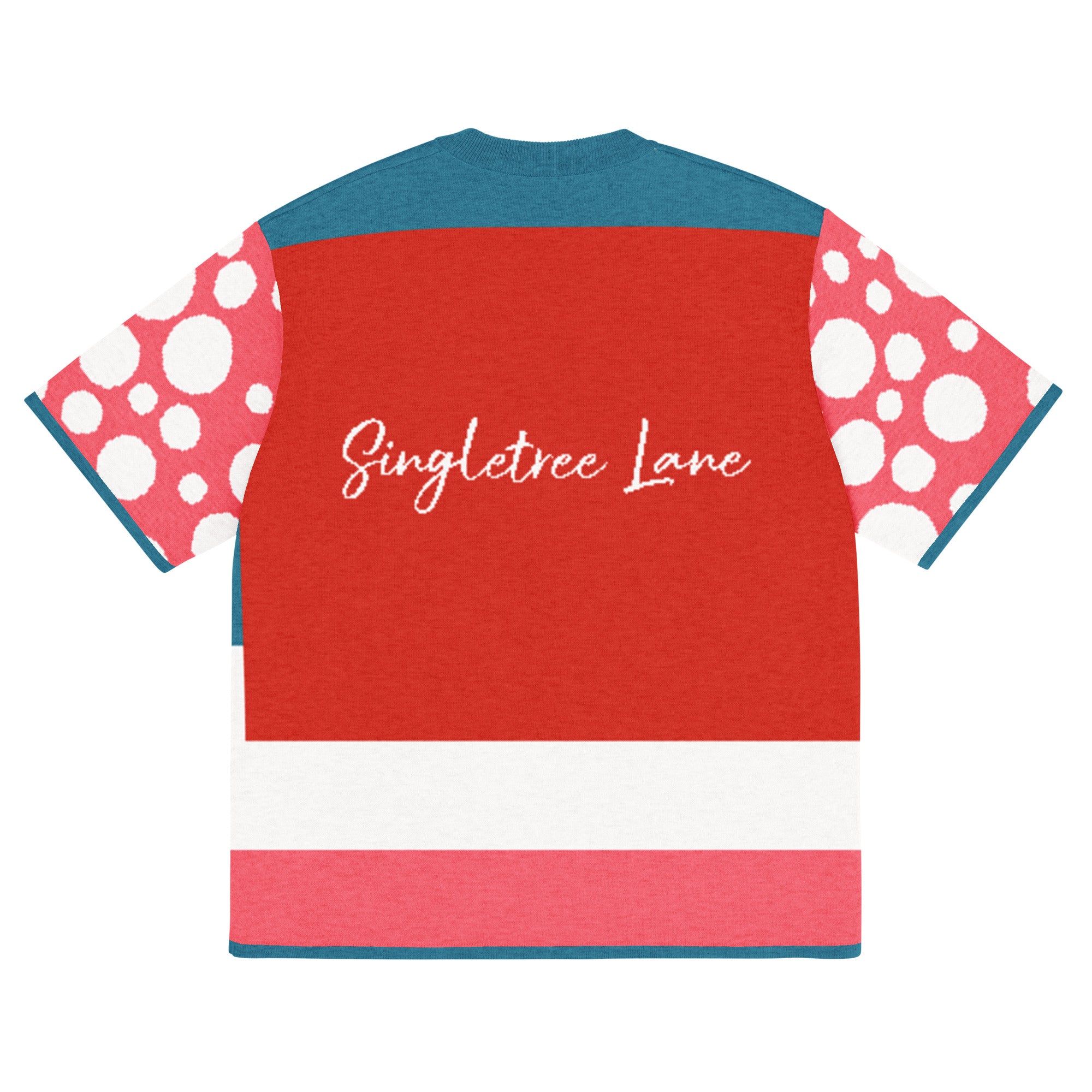 Life is Beautiful in Red - A Striped Sweater Knit Tee