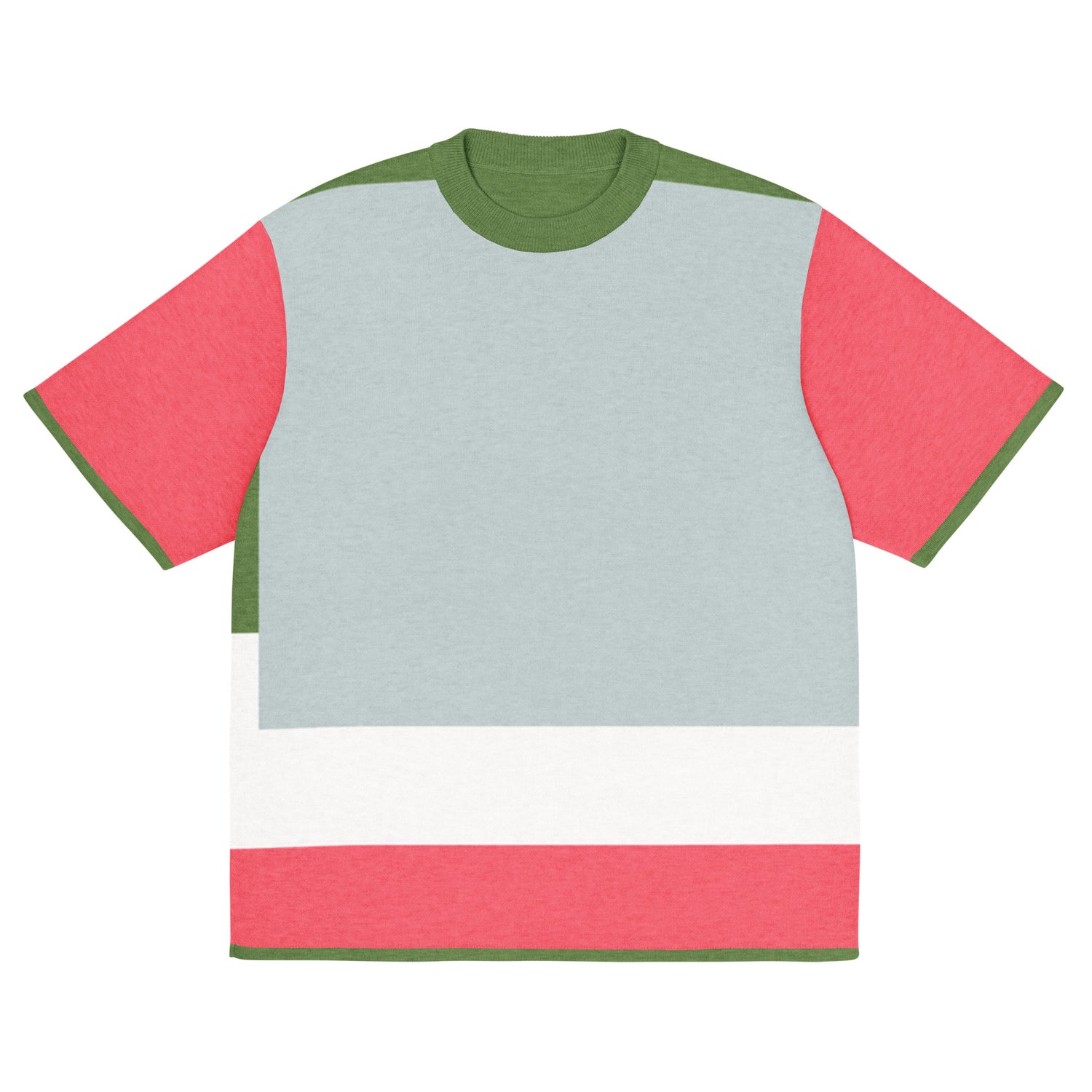 Life is Beautiful in Sky Blue - A Striped Sweater Knit Tee