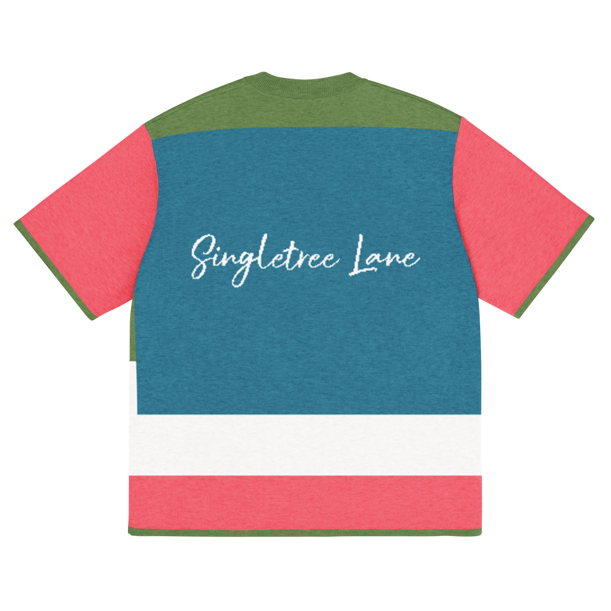 Life is Beautiful in Teal - A Striped Sweater Knit Tee