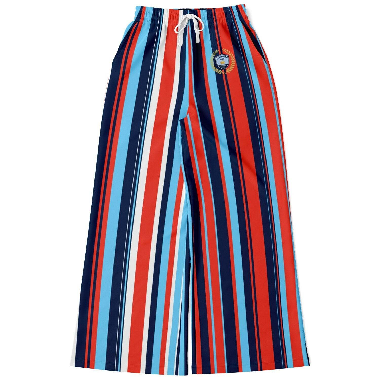 Tale of Two Cities Stripe Eco-Poly Wide Leg Pants