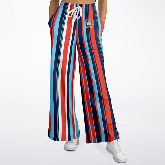 Tale of Two Cities Stripe Eco-Poly Wide Leg Pants