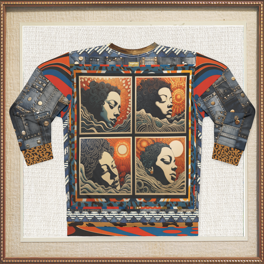 Light of a Nation Natural Woman Quadriptych Unisex Sweatshirt (Gold Label)