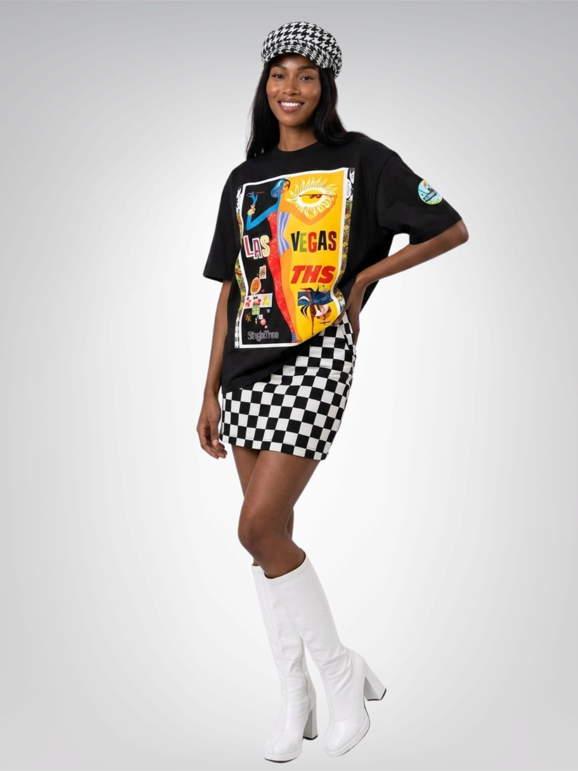 Lights Camera Action - Las Vegas Boxy Oversized Unisex T-Shirt