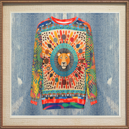 Lion of Maasai in Kenya Unisex Sweatshirt (Gold Label)
