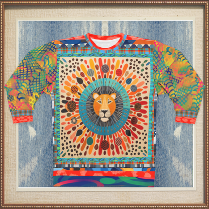 Lion of Maasai in Kenya Unisex Sweatshirt (Gold Label)