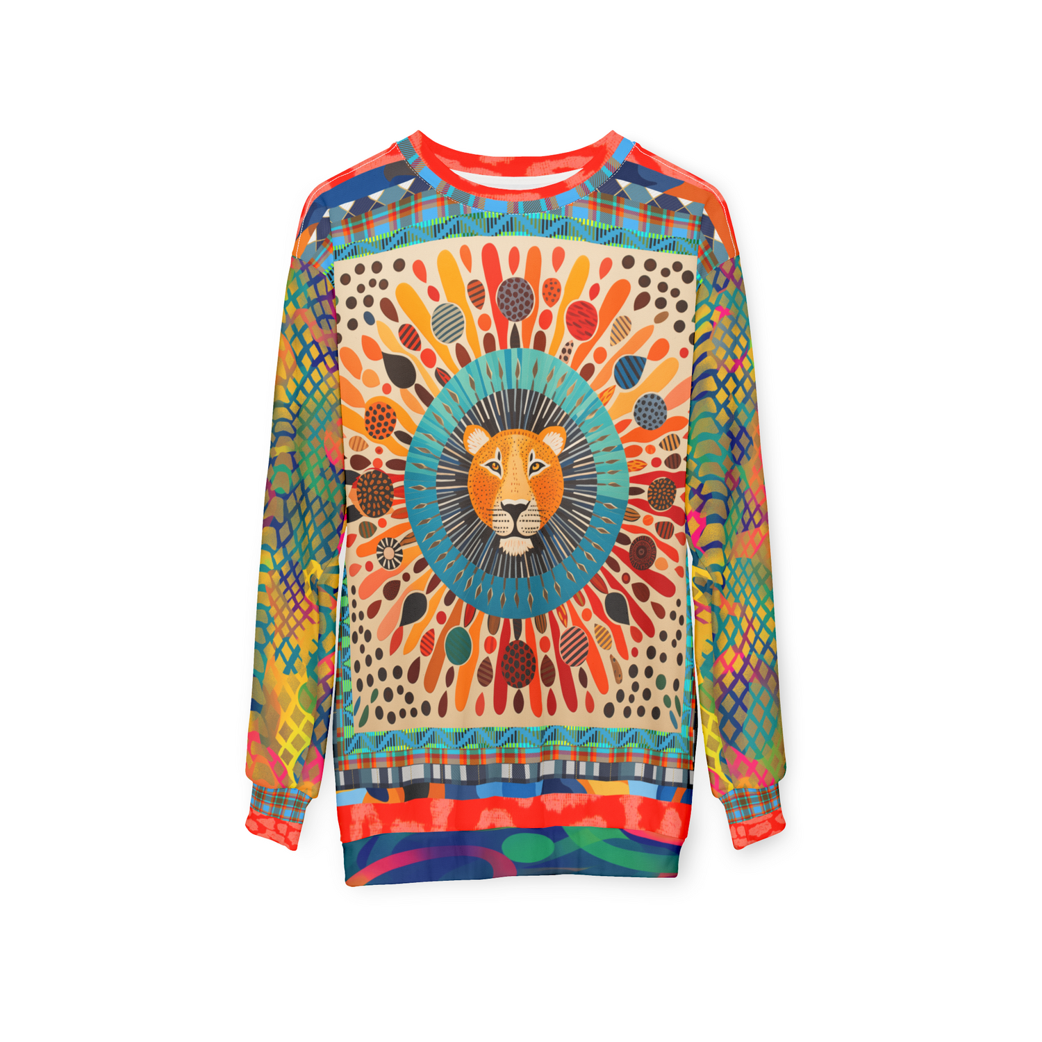 Lion of Maasai in Kenya Unisex Sweatshirt (Gold Label)