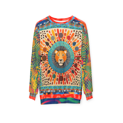 Lion of Maasai in Kenya Unisex Sweatshirt (Gold Label)