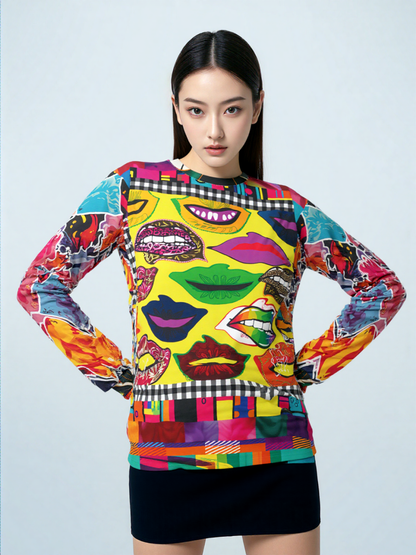Lips on Display Unisex Sweatshirt (Gold Label)