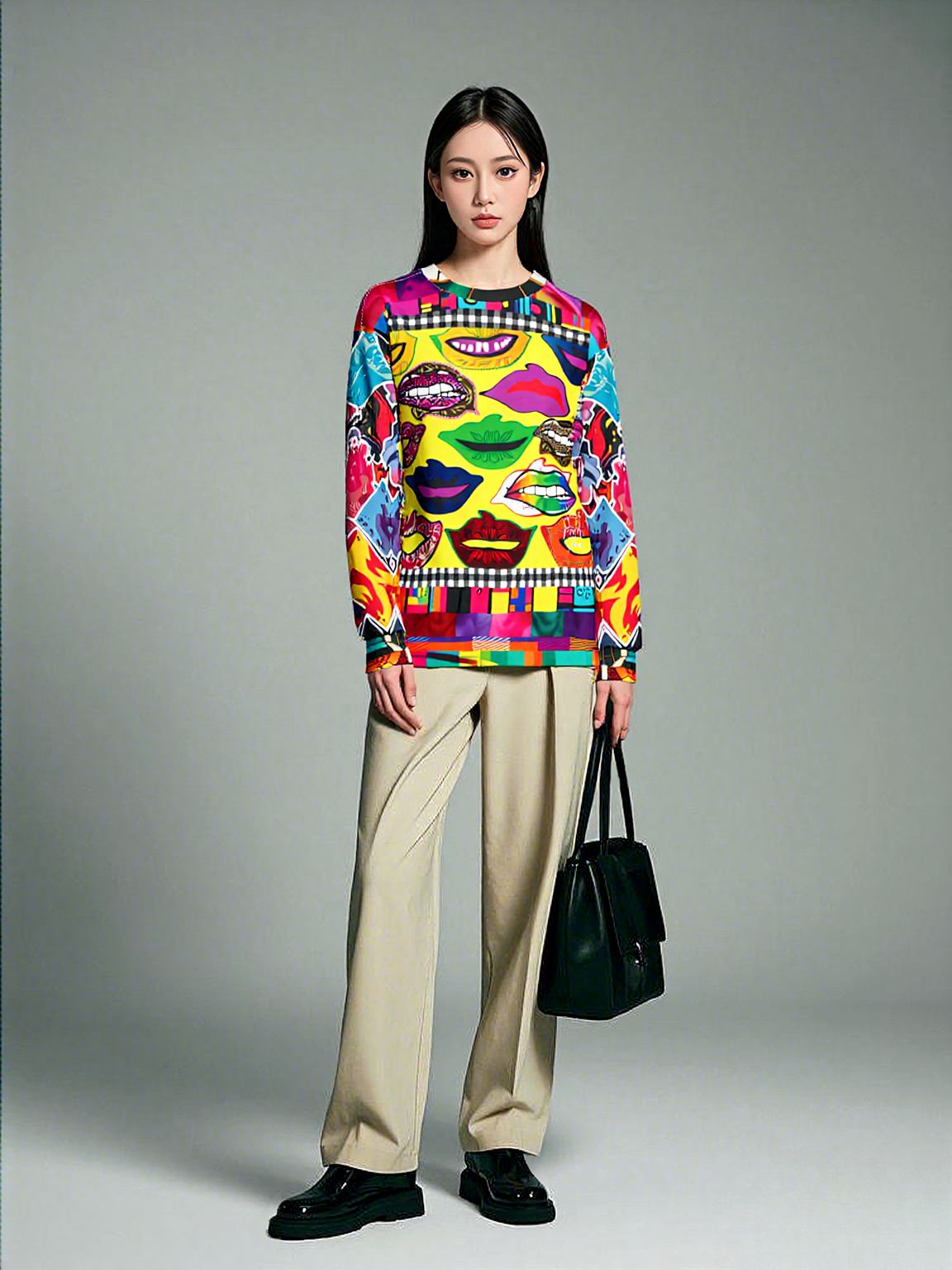 Lips on Display Unisex Sweatshirt (Gold Label)