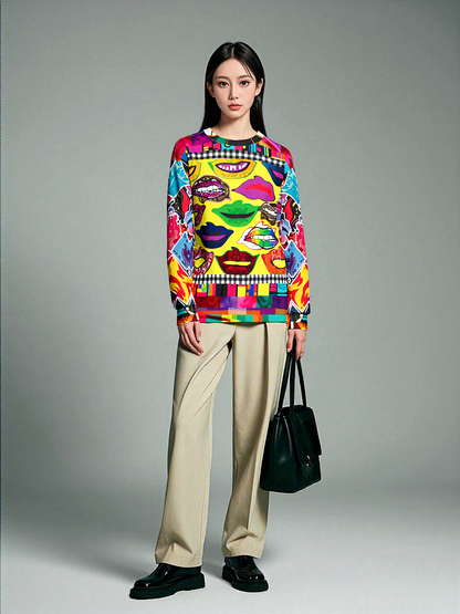 Lips on Display Unisex Sweatshirt (Gold Label)