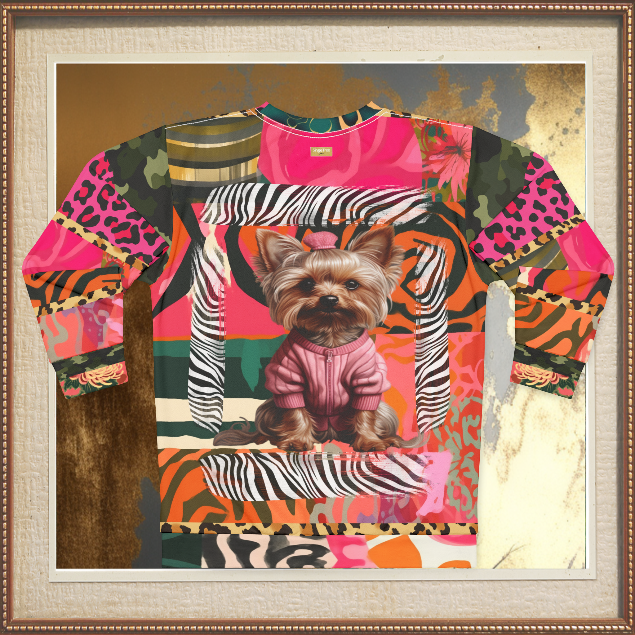 Little Miss Sunshine Yorkie Girl Unisex Sweatshirt (Gold Label)