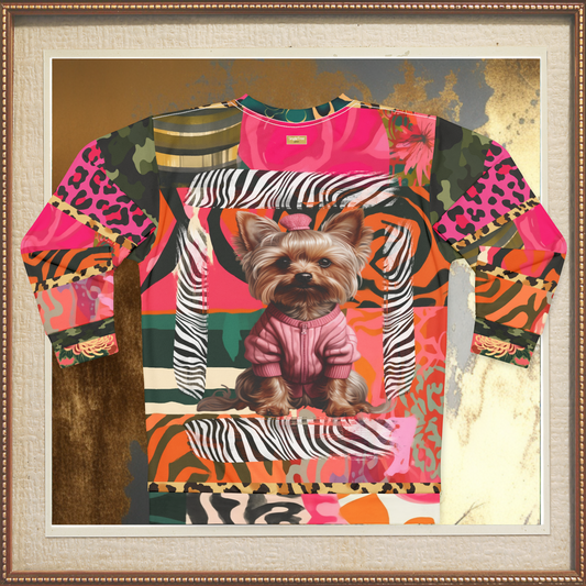 Little Miss Sunshine Yorkie Girl Unisex Sweatshirt (Gold Label)