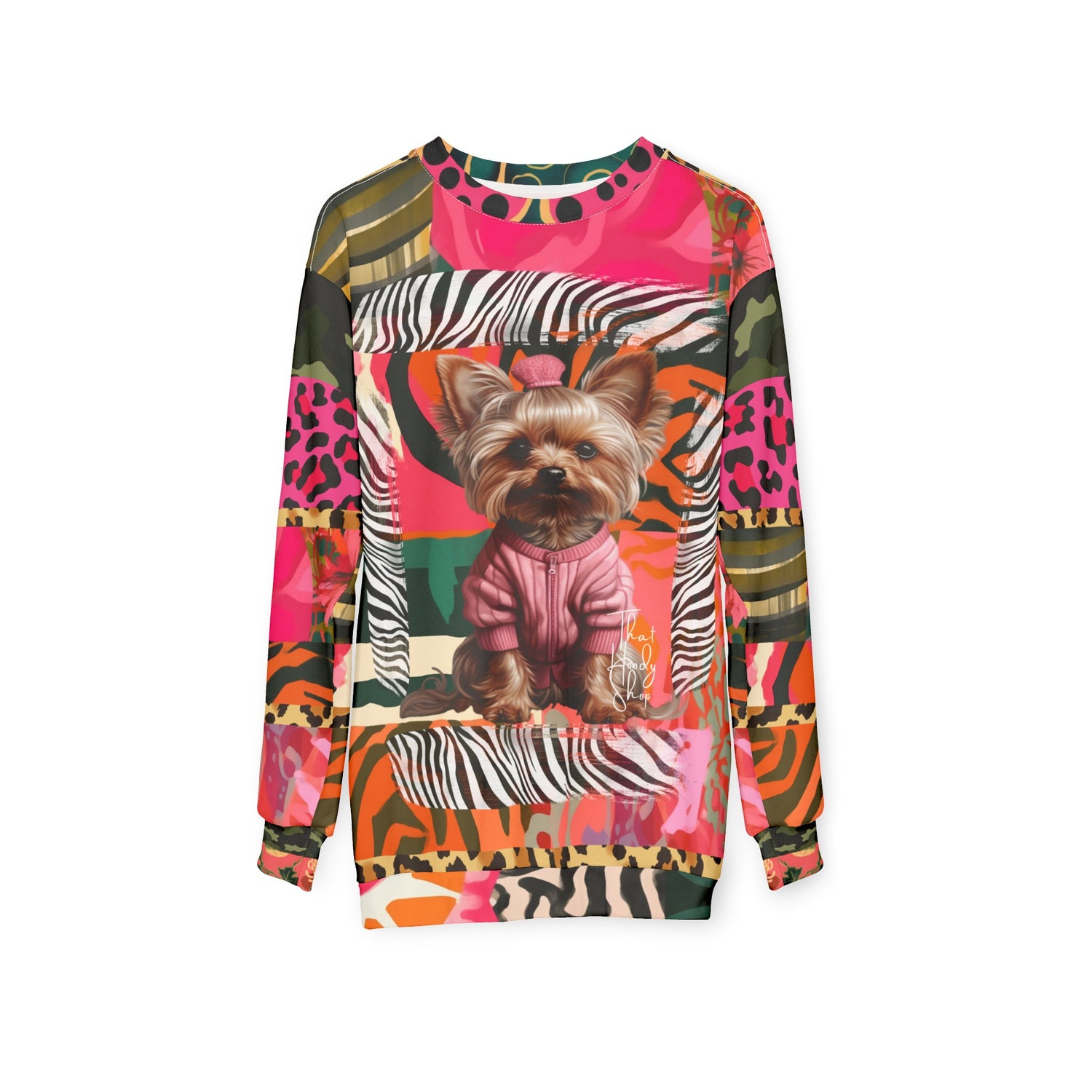 Little Miss Sunshine Yorkie Girl Unisex Sweatshirt (Gold Label)