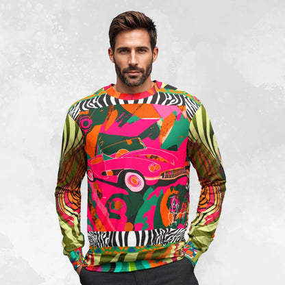 Little Pink Convertible Pop Art Unisex Sweatshirt (Gold Label)