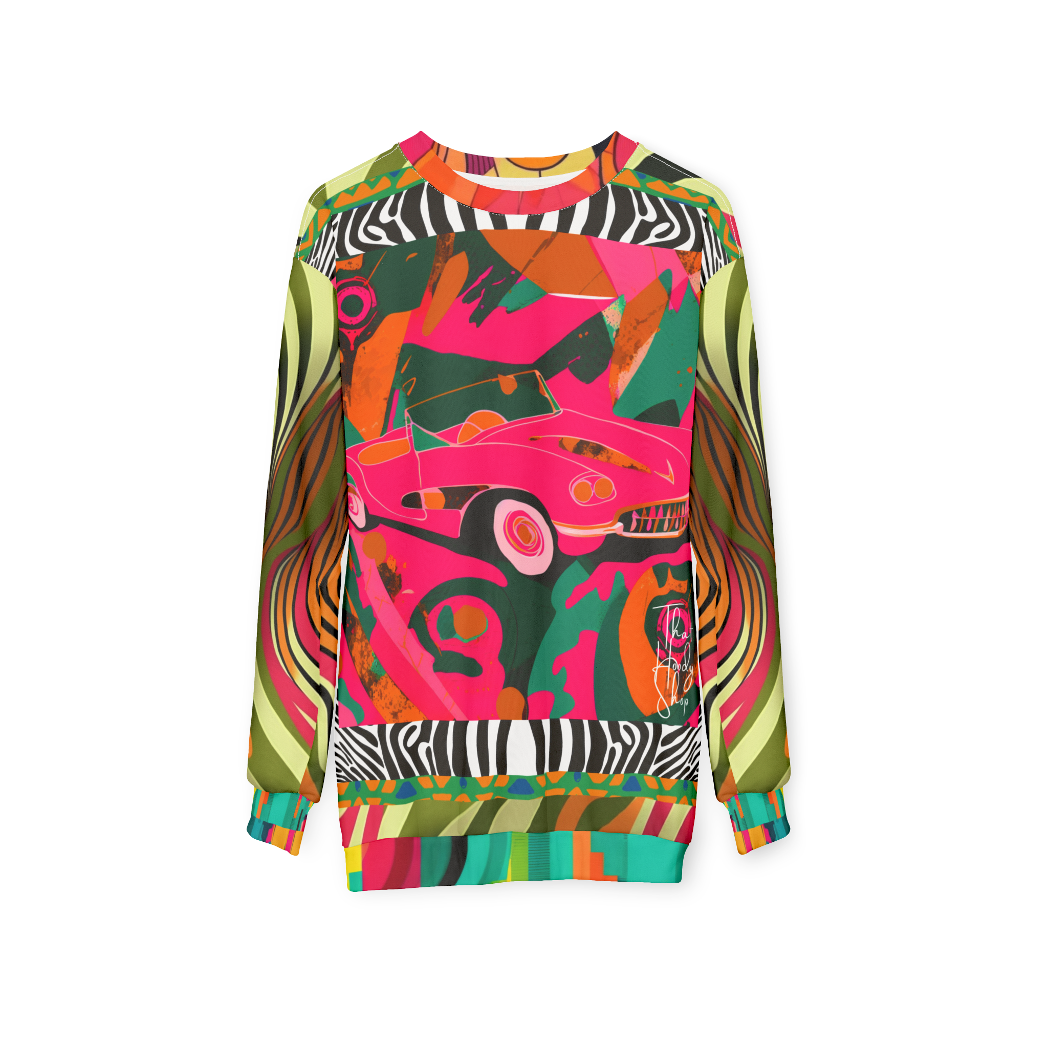 Little Pink Convertible Pop Art Unisex Sweatshirt (Gold Label)