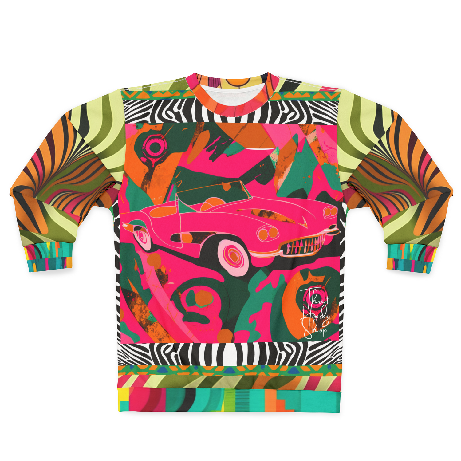 Little Pink Convertible Pop Art Unisex Sweatshirt (Gold Label)