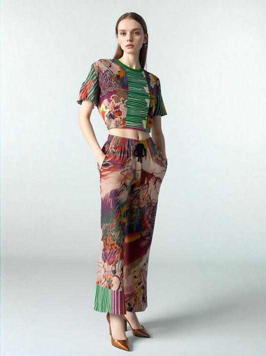 Live from Philadelphia Eco-Poly Short Sleeve Cropped Pullover