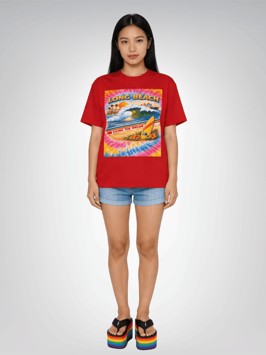 Long Beach Living the Dream - Tie-dye Edition - Heavyweight Tee