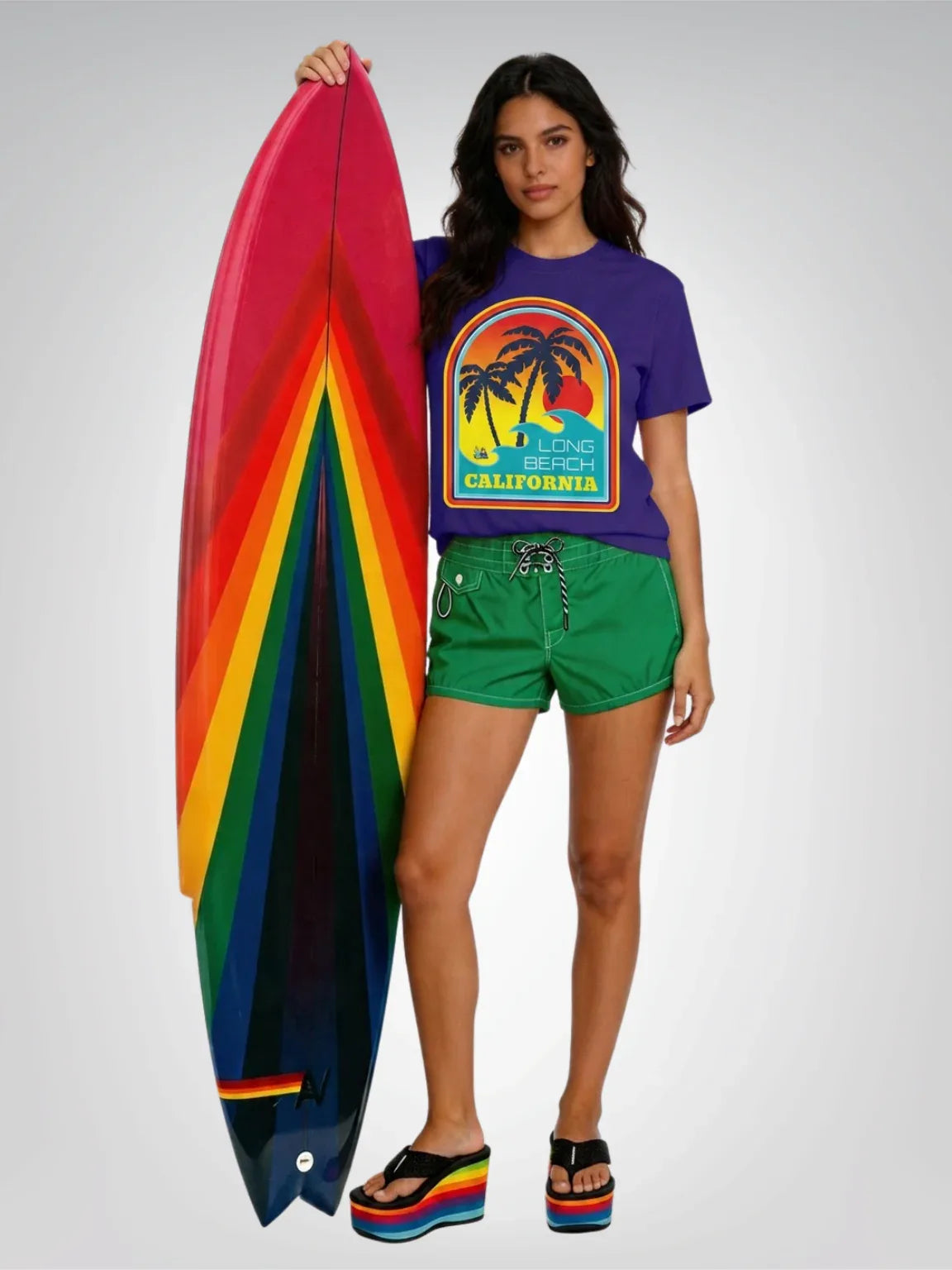 Long Beach Surf California Heavyweight Tee