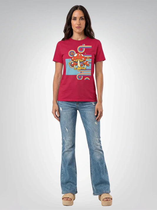 Lost in Mushroom Fields Heavyweight Unisex Tee