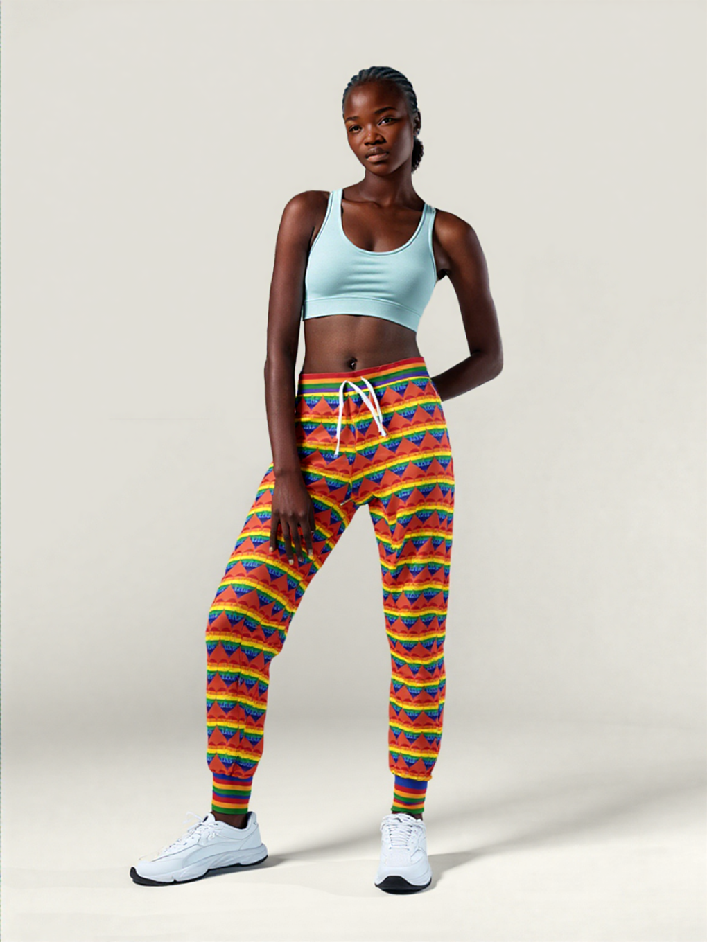 Love is Love in Orange Citrus Eco-Poly Unisex Joggers