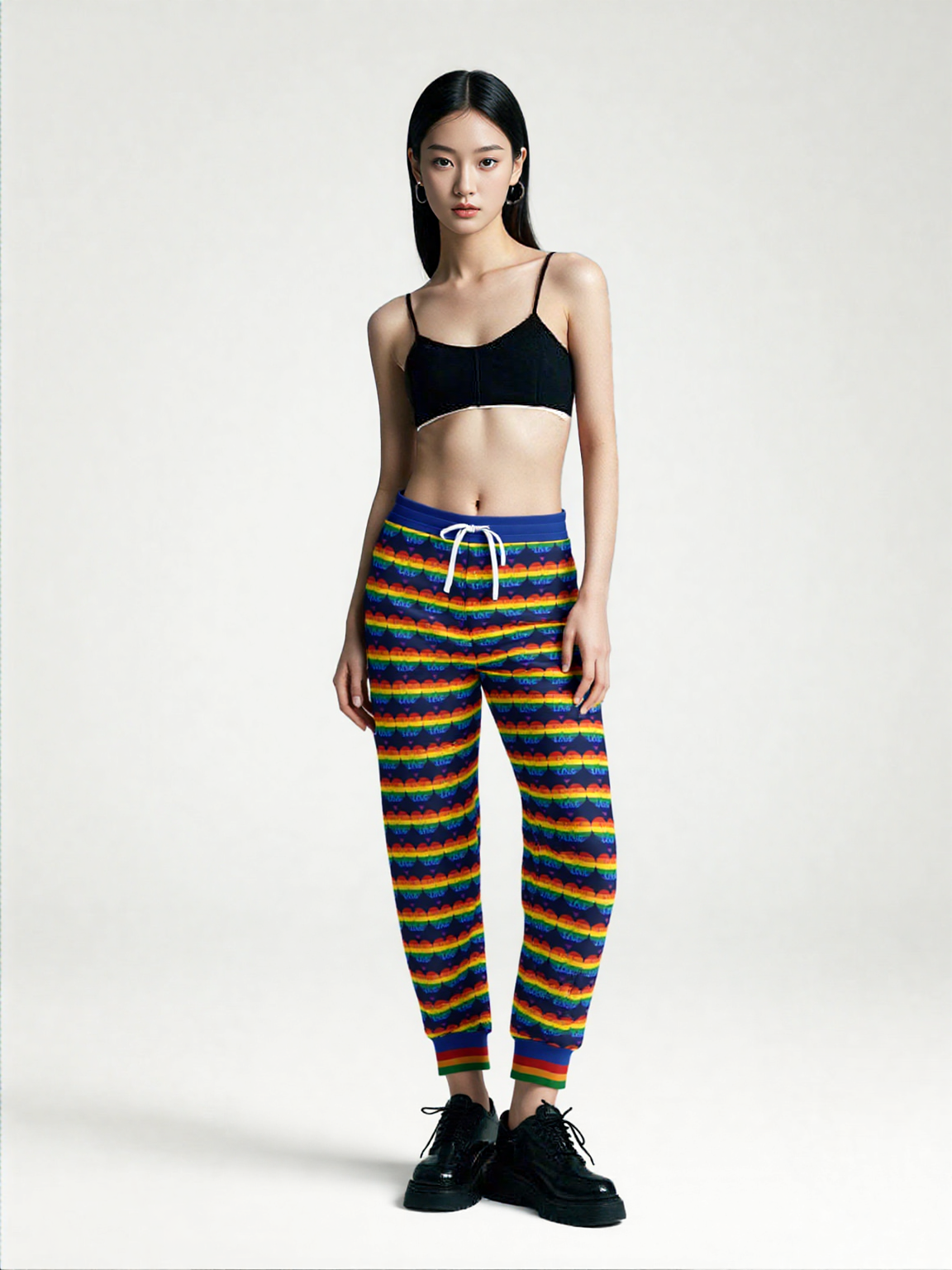 Love is Love in Sailor Navy Eco-Poly Unisex Joggers