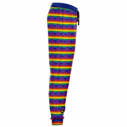 Love is Love in Purple Grape Eco-Poly Unisex Joggers