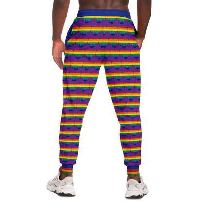 Love is Love in Purple Grape Eco-Poly Unisex Joggers