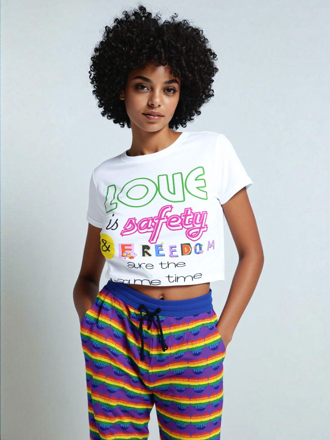 Love is Love in Purple Grape Eco-Poly Unisex Joggers