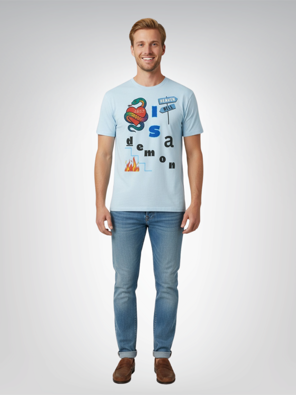 Lust is a demon Heavyweight Unisex Tee