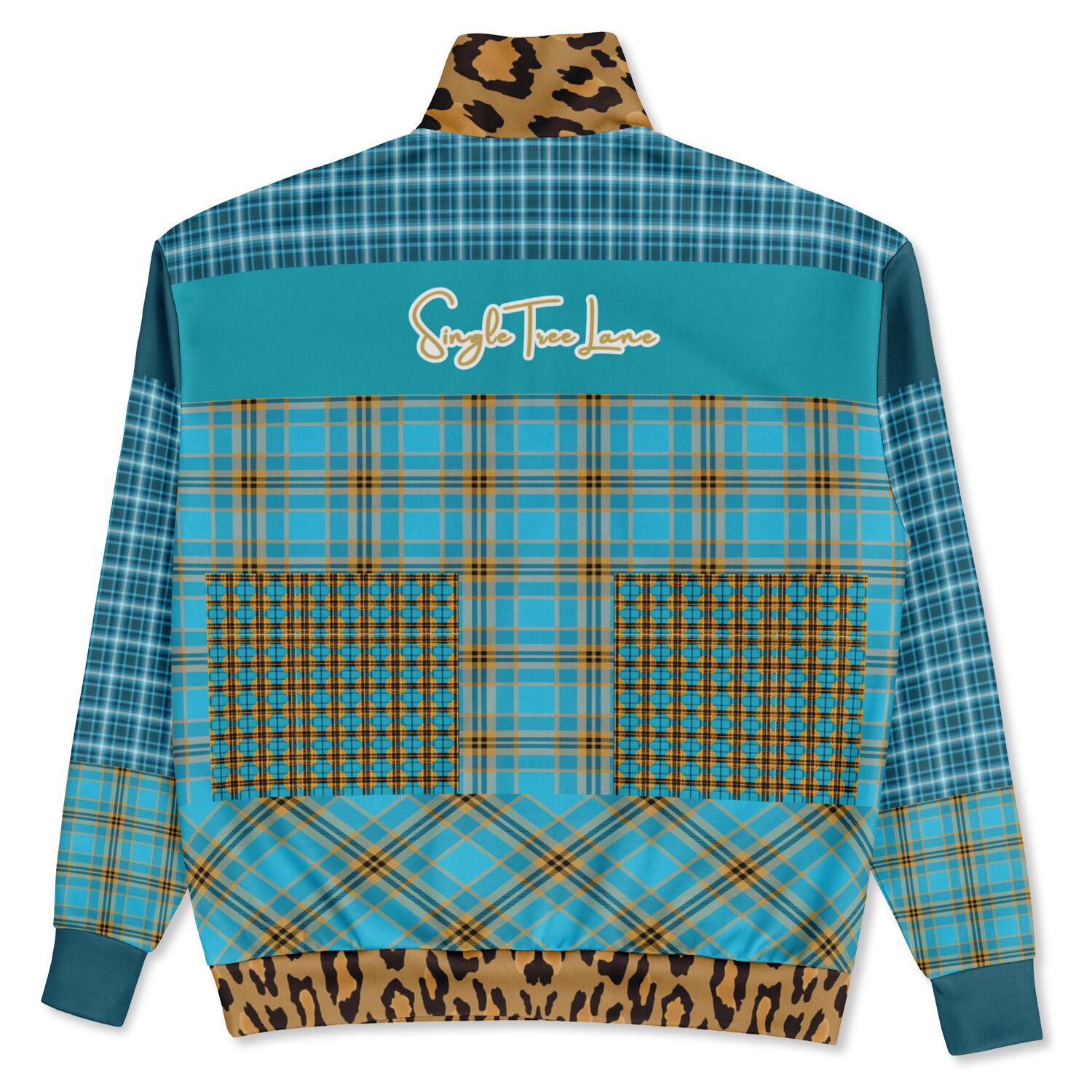 Maldives in the Background Plaid Heavyweight Quarter Zip Unisex Pullover