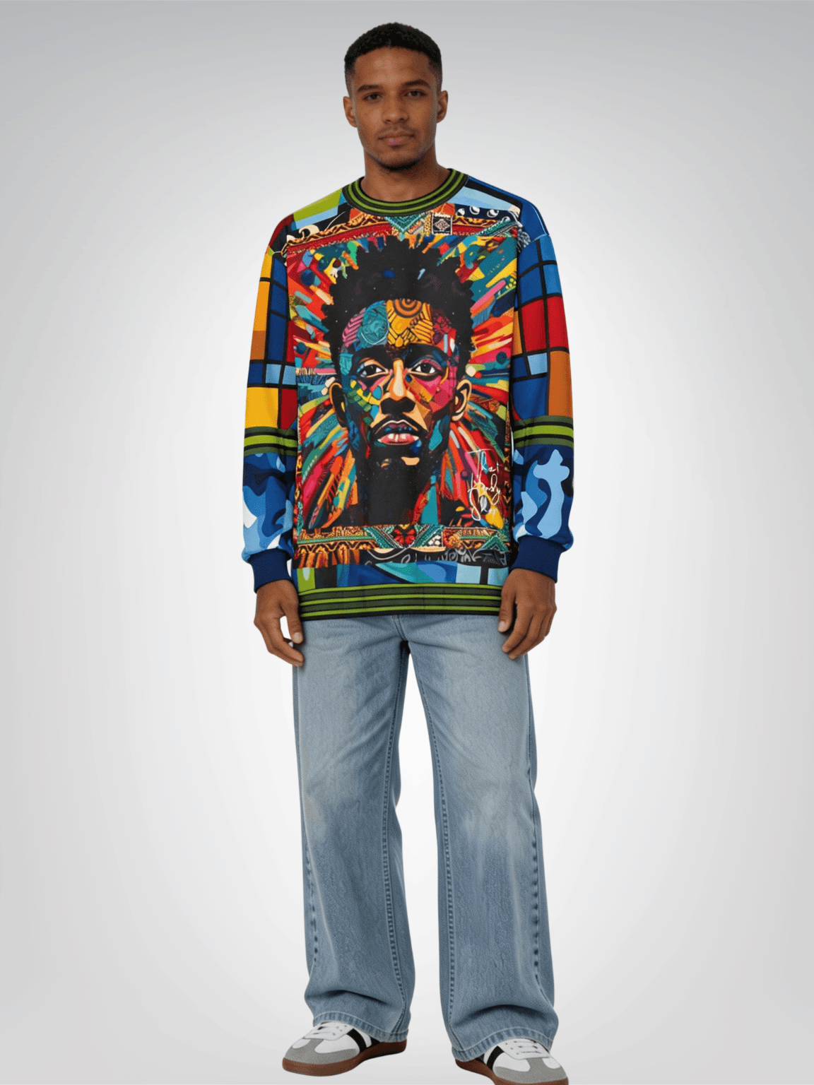 Man of Perspective Graffiti Art Unisex Sweatshirt (Gold Label)